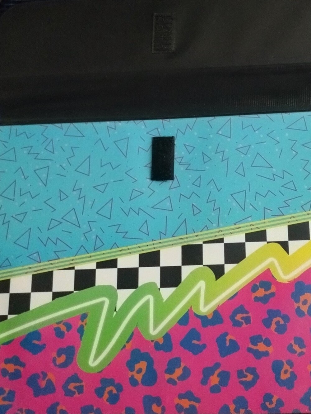 New Trapper Keeper Retro Neon Leopard Binder Vintage - Picture 2 of 5